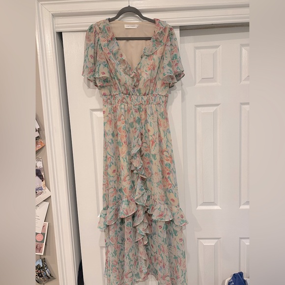 Floral Ruffle Maxi Dress - Picture 3 of 7